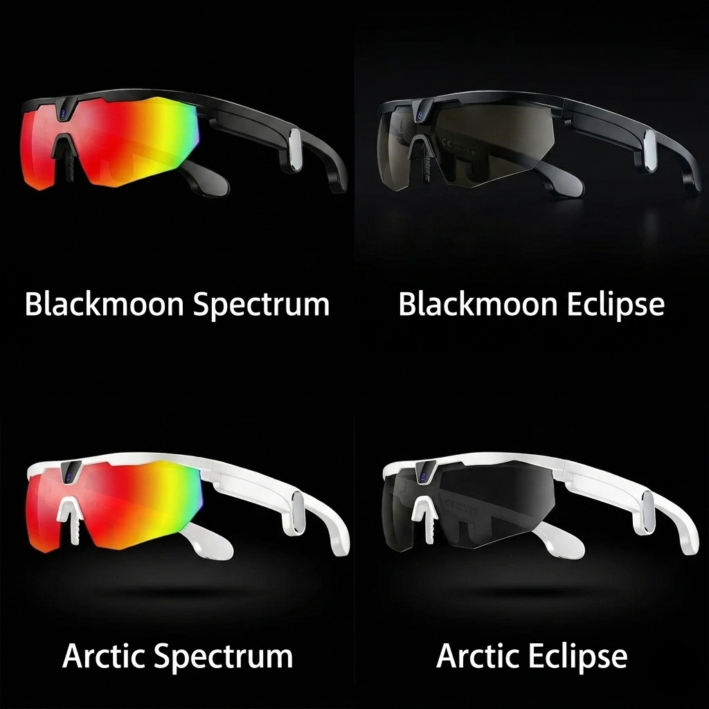 LENSIA Apex smart glasses vista de perfil, diseño ultraligero 35g