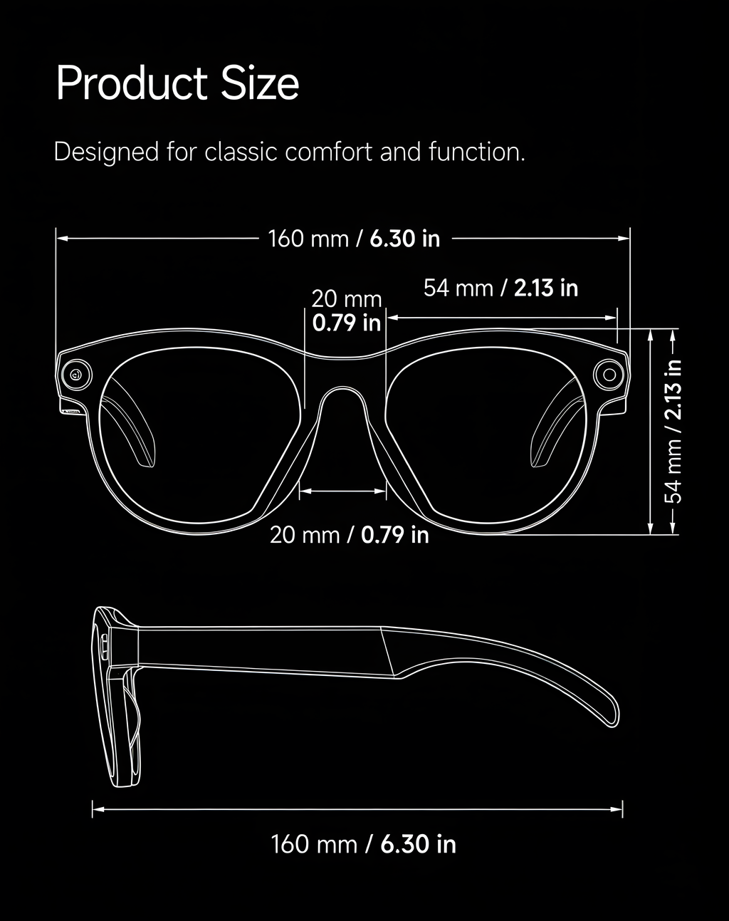 LENSIA Urban gafas con Bluetooth, traducción en tiempo real y asistente de voz